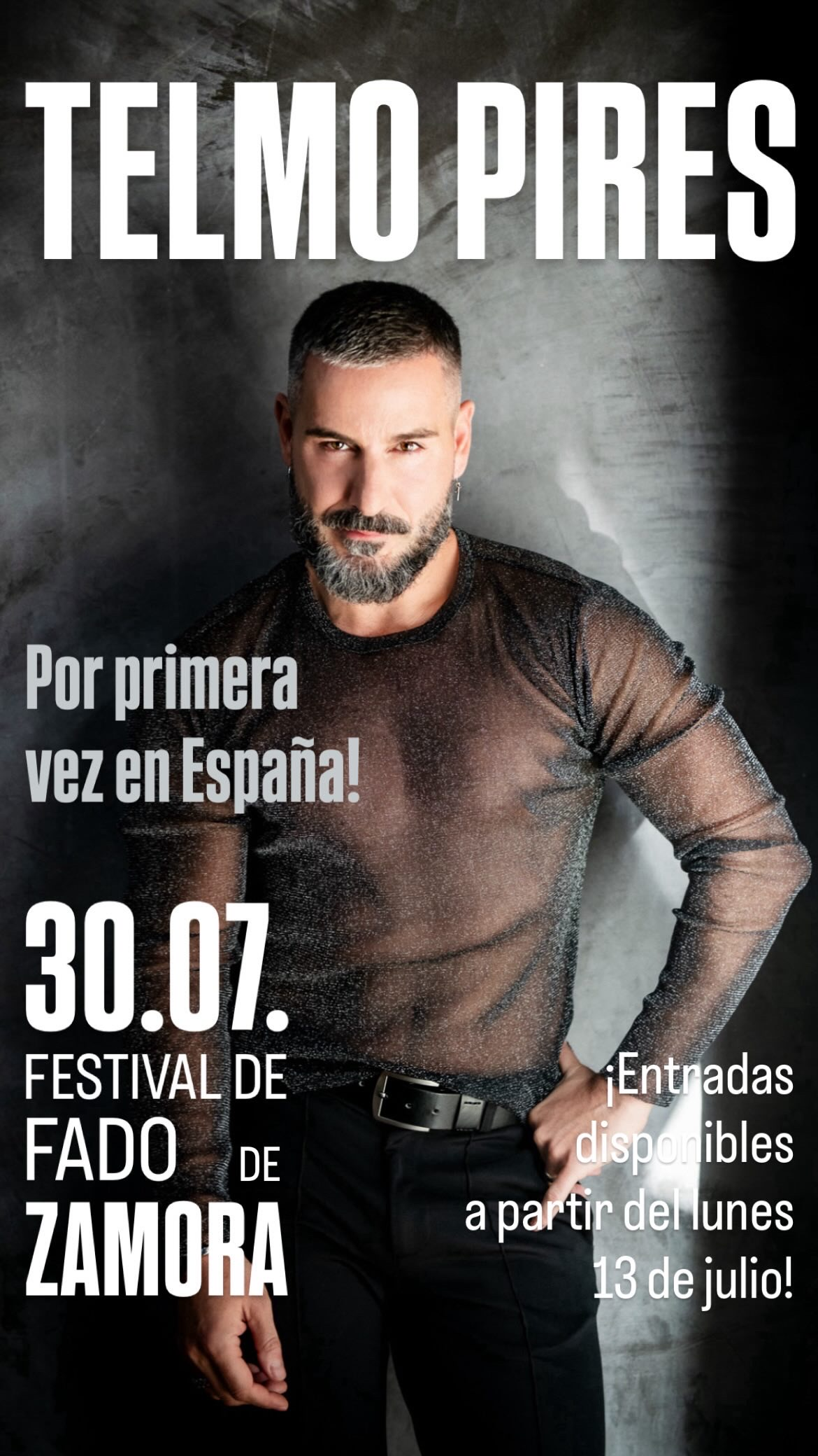 Telmo Pires — Festival de Fado de Zamora — 30 de julho de 2026